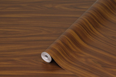D-C-Fix Woodgrain Makeover Walnut Sticky Back Plastic Furniture Worktop Self Adhesive Wrap 3M X 67.5Cm from B&Q