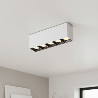 Ultra Beam Lighting Ultrabeam 15 Watt White Modern Flush Ceiling Lamp from B&Q