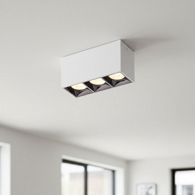 Ultra Beam Lighting Ultrabeam 9 Watt White Semi Flush Mount Ceiling Lamp from B&Q