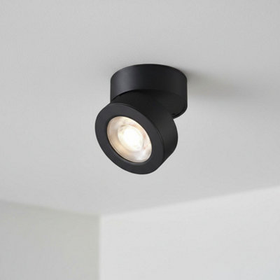 Ultra Beam Lighting Ultrabeam 12 Watt Black Adjustable Ceiling Lamp from B&Q