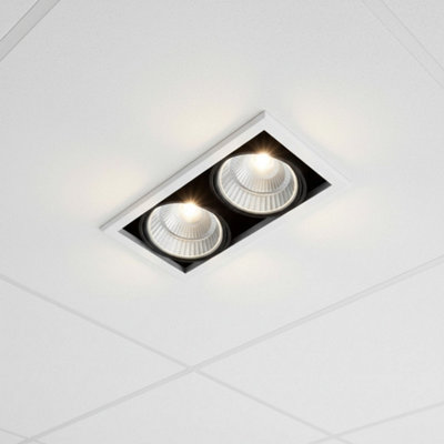 Ultra Beam Lighting Ultrabeam 24 Watt Twin Commercial Recessed Downlight from B&Q