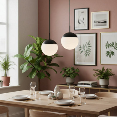 Ultra Beam Lighting Ultrabeam 6 Watt Led Black Globe Pendant Light from B&Q