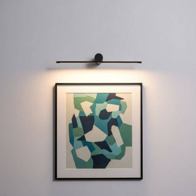Ultra Beam Lighting Ultrabeam Picture Wall Light Fitting Black Finish 8 Watt Warm White Led 600mm Wide from B&Q