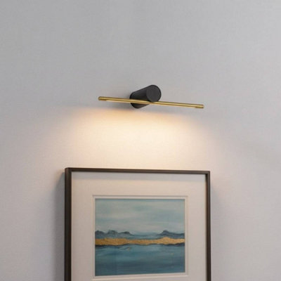Rackhams Black/Gold/Light 6 Watt And 500Mm Wide Small Picture - Image 3
