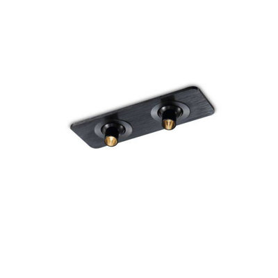 Ultra Beam Lighting Ultrabeam 2 Watt Black Twin Recessed Display Cabinet Downlights from B&Q