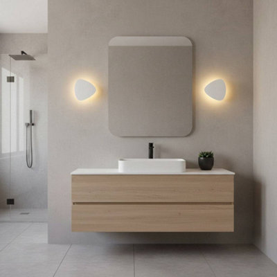 Ultra Beam Lighting Ultrabeam Triangular White Bathroom Wall Light Ip65 Rated 6 Watt 3000K Warm White Led from B&Q