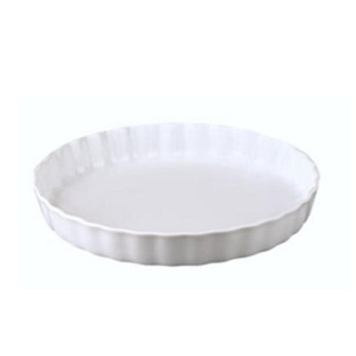 Flan/quiche Dish: 30Cm Apilco Quiche / Tart DishPorcelain from B&Q