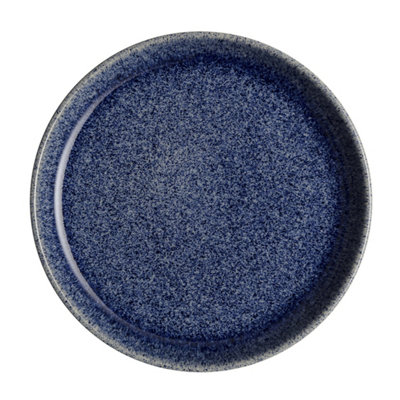 Side Plate: 1 X 17Cm Denby Studio Blue Cobalt Coupe Small PlateStoneware from B&Q