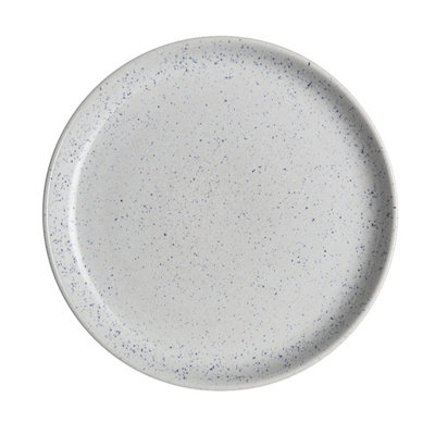 Side Plate: 1 X 17Cm Denby Studio Blue Chalk Coupe Small PlateStoneware from B&Q