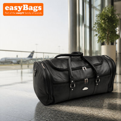 easyBags 24" Large Faux Leather Holdall Luggage Stylish Weekend Duffel Cabin Travel Gym Bag65L from B&Q
