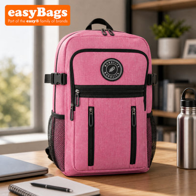easyBags Pink Underseat Cabin Backpack 40X20X25Cm Ryanair & Easyjet Approved Travel Rucksack from B&Q
