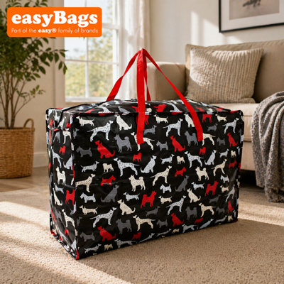 easyBags Extra Large Jumbo Reusable Laundry/shopping/storage Bag With Zip Dog from B&Q