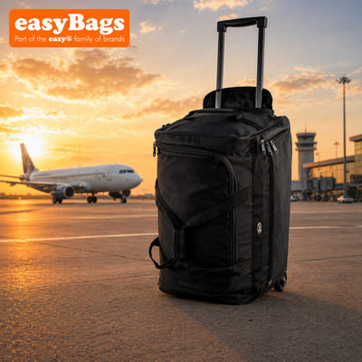 easyBags Large Travel Holdall Cargo Suitcase On Wheels Duffel Bag Sizes 34 Inch from B&Q