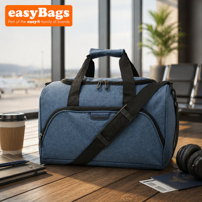 easyBags Bordlite Multifunctional Under The Seat Shoulder Hand Luggage Holdall Bag40X20X25CmNavy from B&Q