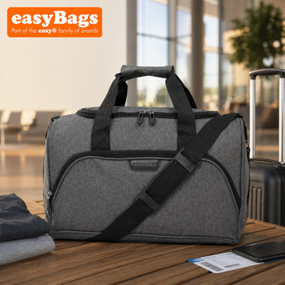 easyBags Bordlite Multifunctional Under The Seat Shoulder Hand Luggage Holdall Bag40X20X25CmGrey from B&Q