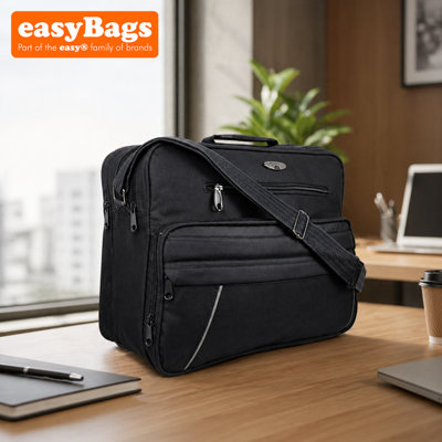 easyBags Multifunctional Shoulder Messenger Hand Luggage Holdall Bag44 X 34 X 23CmBlack from B&Q