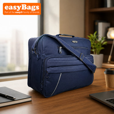 easyBags Multifunctional Shoulder Messenger Hand Luggage Holdall Bag44 X 34 X 23CmNavy from B&Q