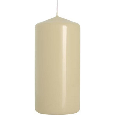  - Ivory Pillar Candle 50X100mm Decorative Unscented Wax Candle