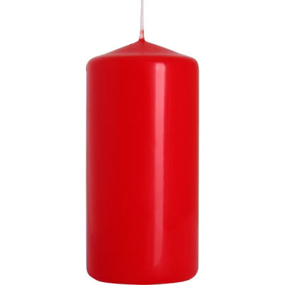  - Red Pillar Candle 50X100mm Decorative Unscented Wax Candle
