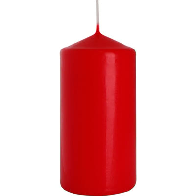  - Red Pillar Candle 60X120mm Decorative Unscented Wax Candle