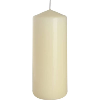  - Ivory Pillar Candle 60X150mm Decorative Unscented Wax Candle