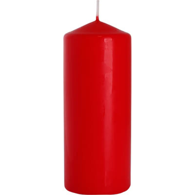  - Red Pillar Candle 60X150mm Decorative Unscented Wax Candle