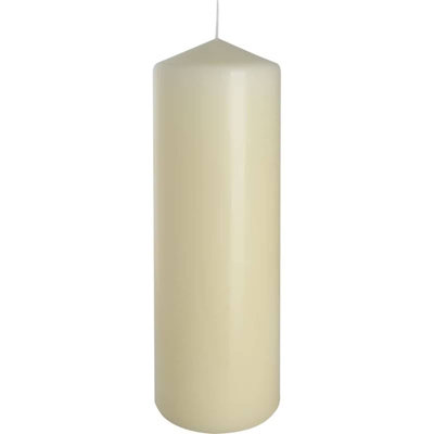  - Ivory Pillar Candle 80X250mm Extra Large Decorative Unscented Wax Candle