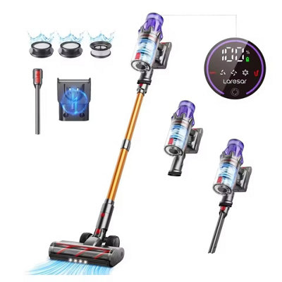 V7 Cordless Vacuum Cleaner 500W High Power 50Kpa Suction With Removable Battery & Dust Cup from B&Q