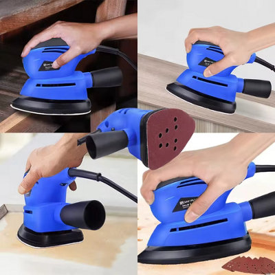  - 130W Detail Sander Handheld Electric Sander Palm Sander Mouse Sander Small Sanding Machine For Wood Wall Sanding Polishing