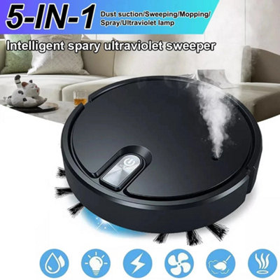 Smart Robot Vacuum Cleaner Automatic Sweeper Floor Carpet Clean Rechargeable from B&Q