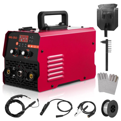 Mig Welder Inverter 350Amp mma Gasless Tig Arc/mig Welding Machine 220V from B&Q