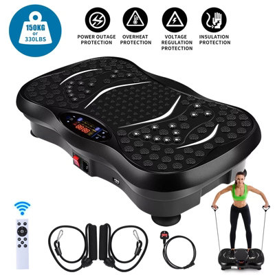 Vibration Plate Exercise Machine Whole Body Workout Massager Fitness Machine from B&Q