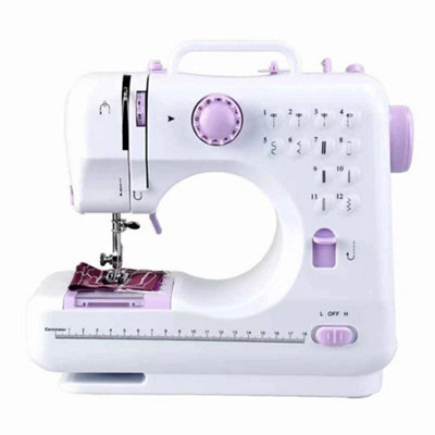 - Electric Sewing Machine Portable Mini 12 Stitches Pedal Household For Beginner