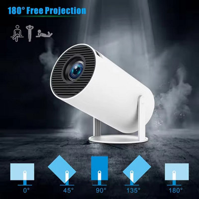 B&Q 4K Ultra Hd 5G Wifi Smart Led Projector With Wireless Bluetooth Android Support Hdmi And Usb Ports Portable Home Theater Projector