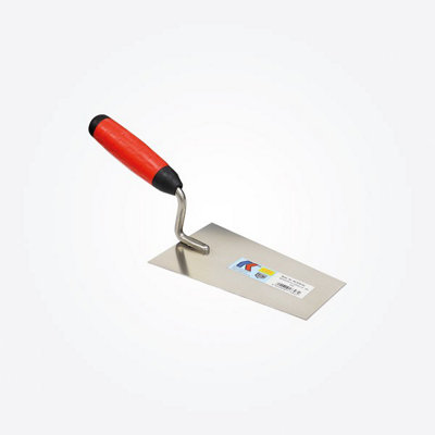 Tilers Tools Kaufmann Stainless Steel Gauging Trowel 160mm Soft Grip4255802 from B&Q