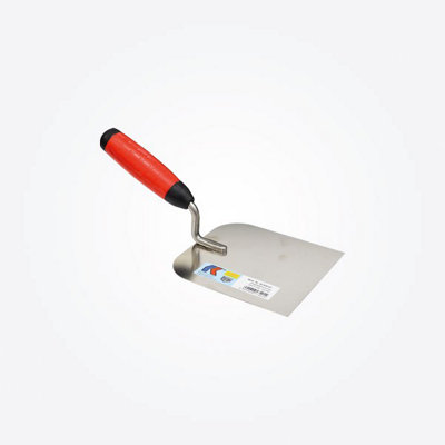 Tilers Tools Kaufmann Stainless Steel Spatula Trowel 80mm Soft Grip4256005 from B&Q