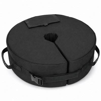 Billtix Parasol Base Weight Bag Heavy Duty Patio Umbrella Stand Stabiliser Up To 40Kg Sand FilledIn  Black from B&Q