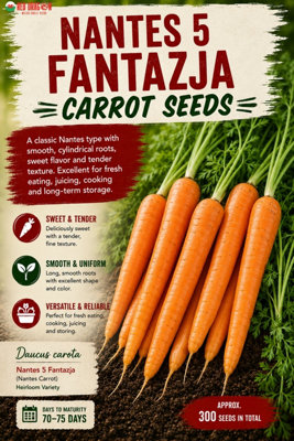 B&Q -  Nantes 5 Fantazja Carrot Seeds For Vegetable Garden Growing
