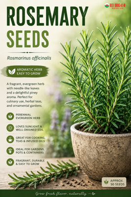 B&Q -  Rosemary Seeds For Home Garden Growing
