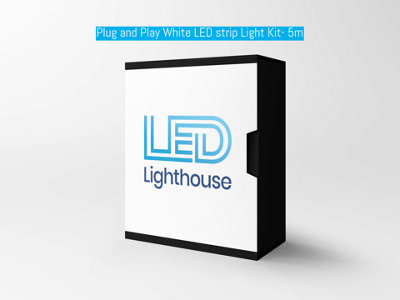 LED Lighthouse Plug And Play White Led Strip Light Kit 5M (Warm White 3000K)