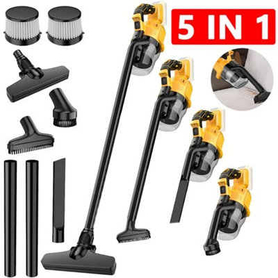 B&Q 5 In 1 Multipurpose Cordless Handheld Vacuum Cleaner For Dewalt 20V Max Battery No Battery Included
