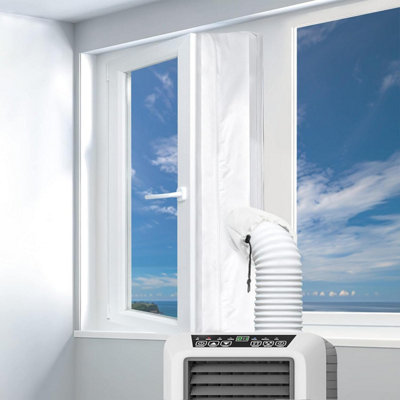 Fsaiyij Portable Air Conditioner Window Seal 400 Cm For Casement WindowsAc Kit With Adjustable Cuff And Double ZipperFits from B&Q