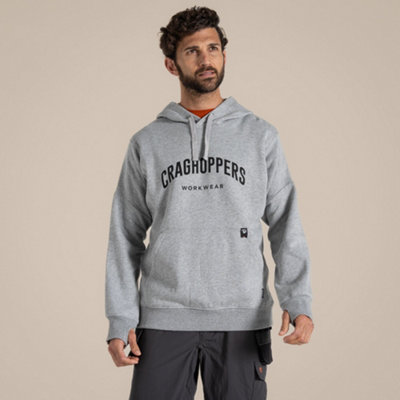 B&Q -  Oulston Hoodie Soft Grey Marl Small