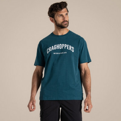 Craghoppers Batley Tshirt Dark Aegean Blue Small from B&Q