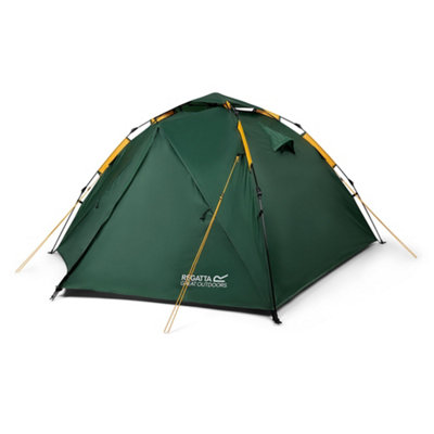 B&Q -  3 Person Instant Tent Green