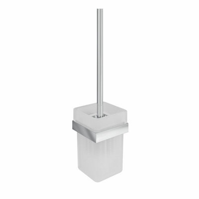 B&Q -  Toilet Brush Set Chrome