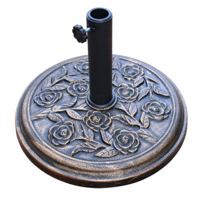 B&Q -  Heavy Duty Weather Resistant Cast Iron Effect Garden Outdoor Parasol Base 9.5Kg