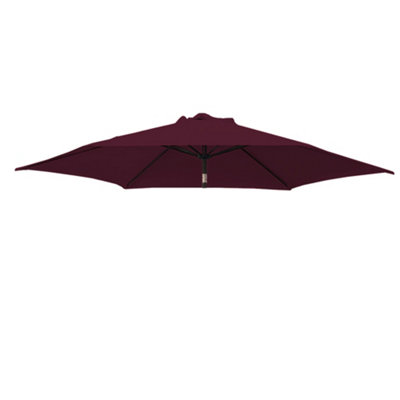 B&Q -  Wine Replacement Parasol Canopy Replacement Parasol Cover Fabric For Garden Umbrella 3M 8 Arm