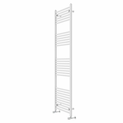 Rinse bathrooms Rinse Straight Bathroom Heated Towel Rail Ladder Radiator White 1800X600mm from B&Q