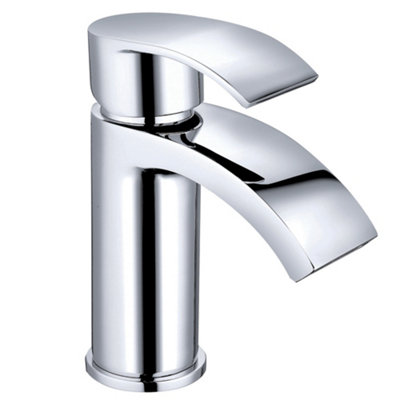 Rinse Bathrooms Waterfall Bathroom Basin Tap Sink Mixer Faucet Chrome from B&Q